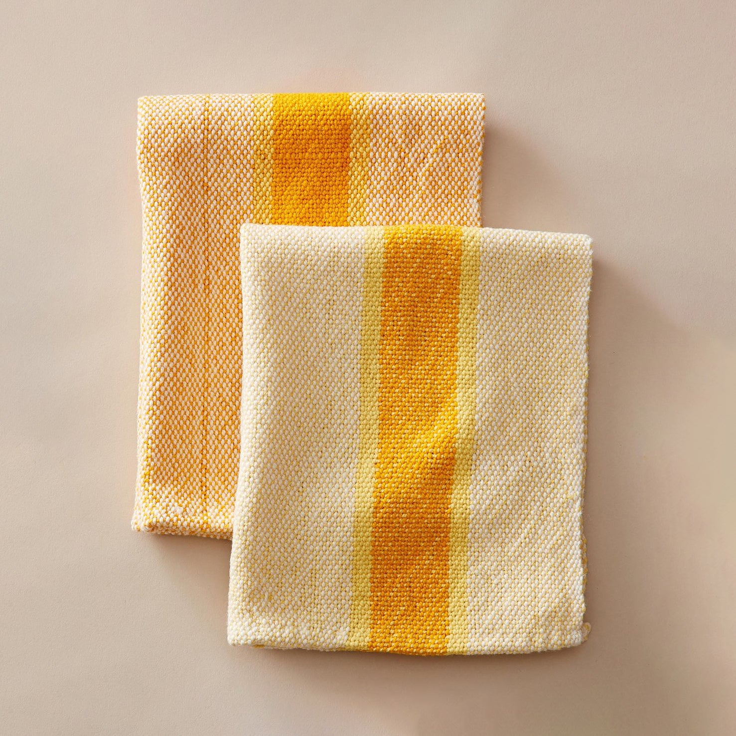 Set of 2 Organic Cotton Tea Towels, Kitchen Towels , Dish Cloth in