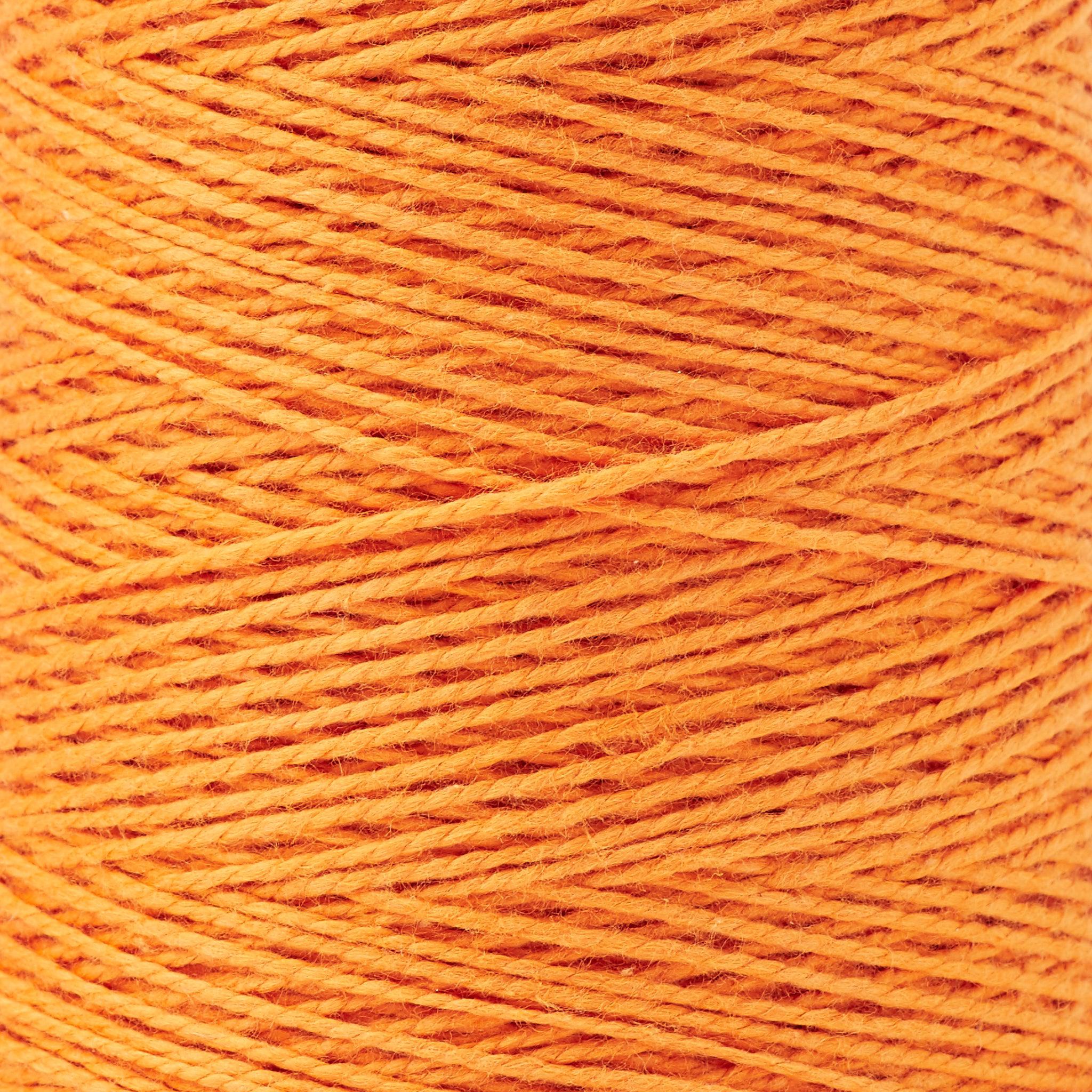 Beam 3/2 Organic Cotton Weaving Yarn ~ Tangerine - Gist Yarn